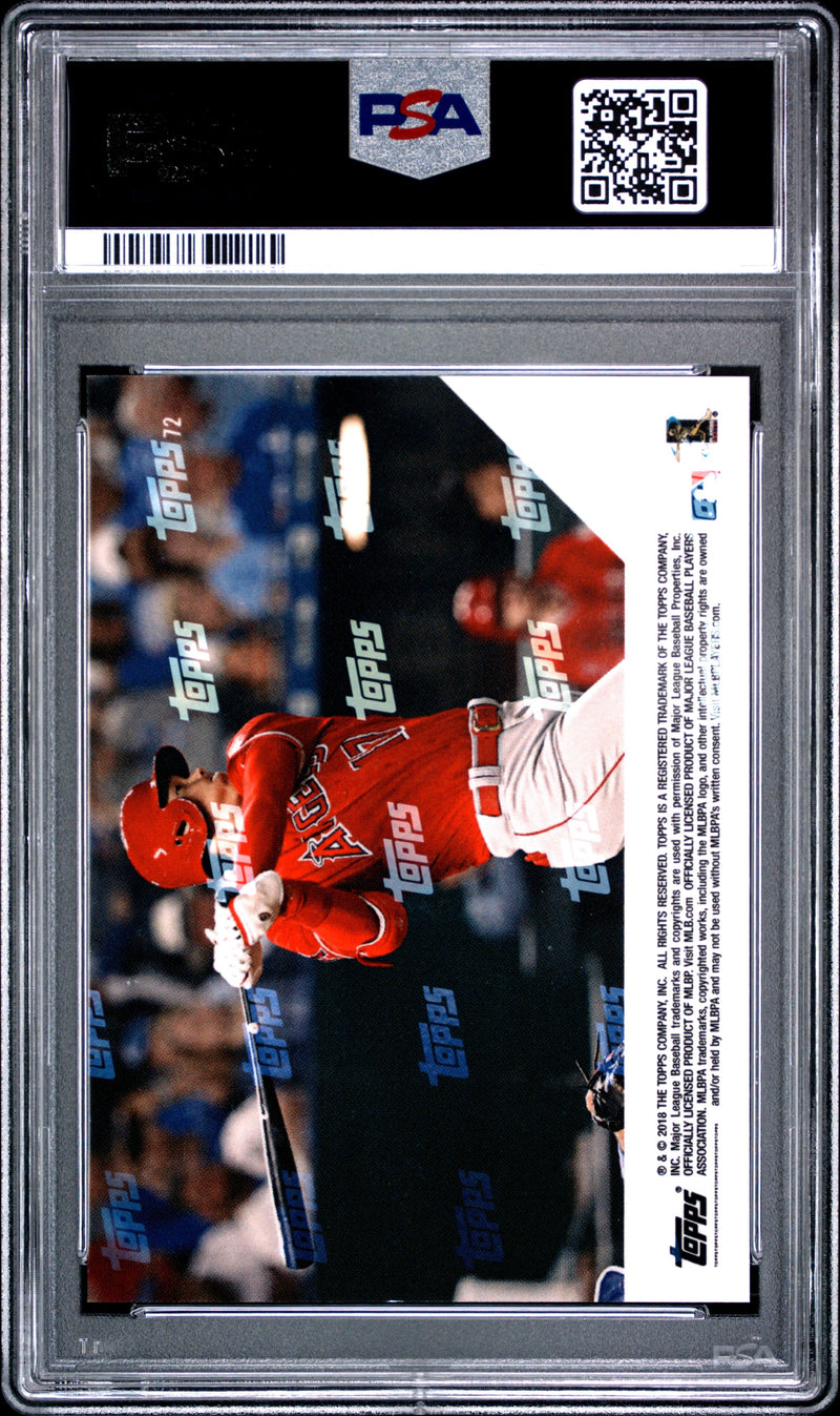 Shohei Ohtani Rookie Card 2018 Topps Now #72 1st Career Triple, PSA 10, Los Angeles Angels Baseball