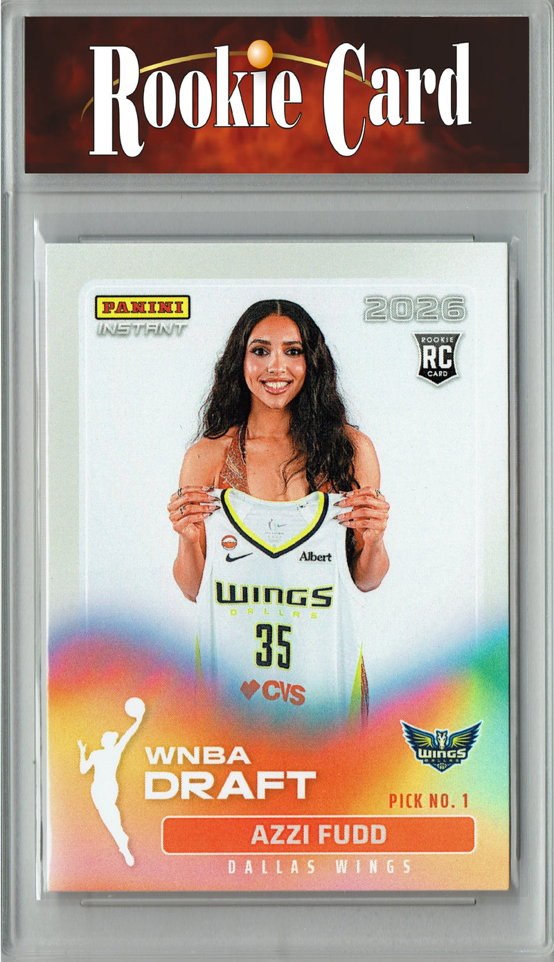 Azzi Fudd Rookie Card Dallas Wings 2026 WNBA Draft Night #DN-1 1 of 9040 Certified Mint+ Trading Card