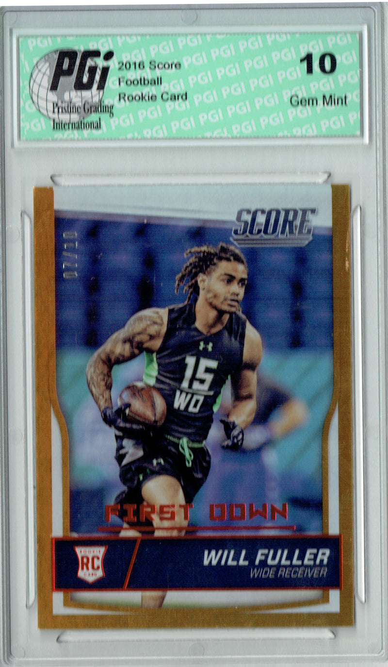 Will Fuller 2016 Score First Down #7/10 SP Rookie Card PGI 10