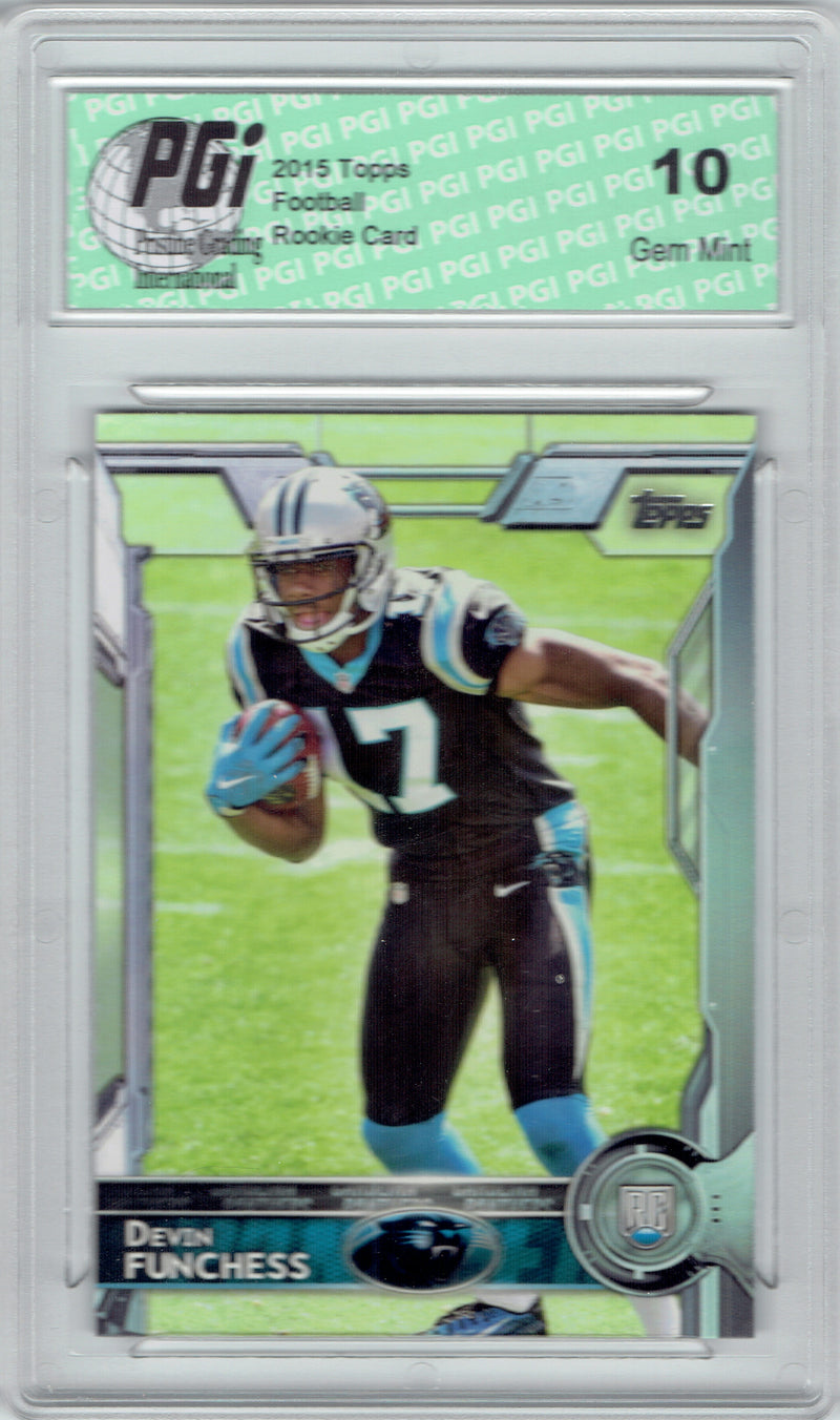 Devin Funchess 2015 Topps Football #418 Carolina Rookie Card PGI 10