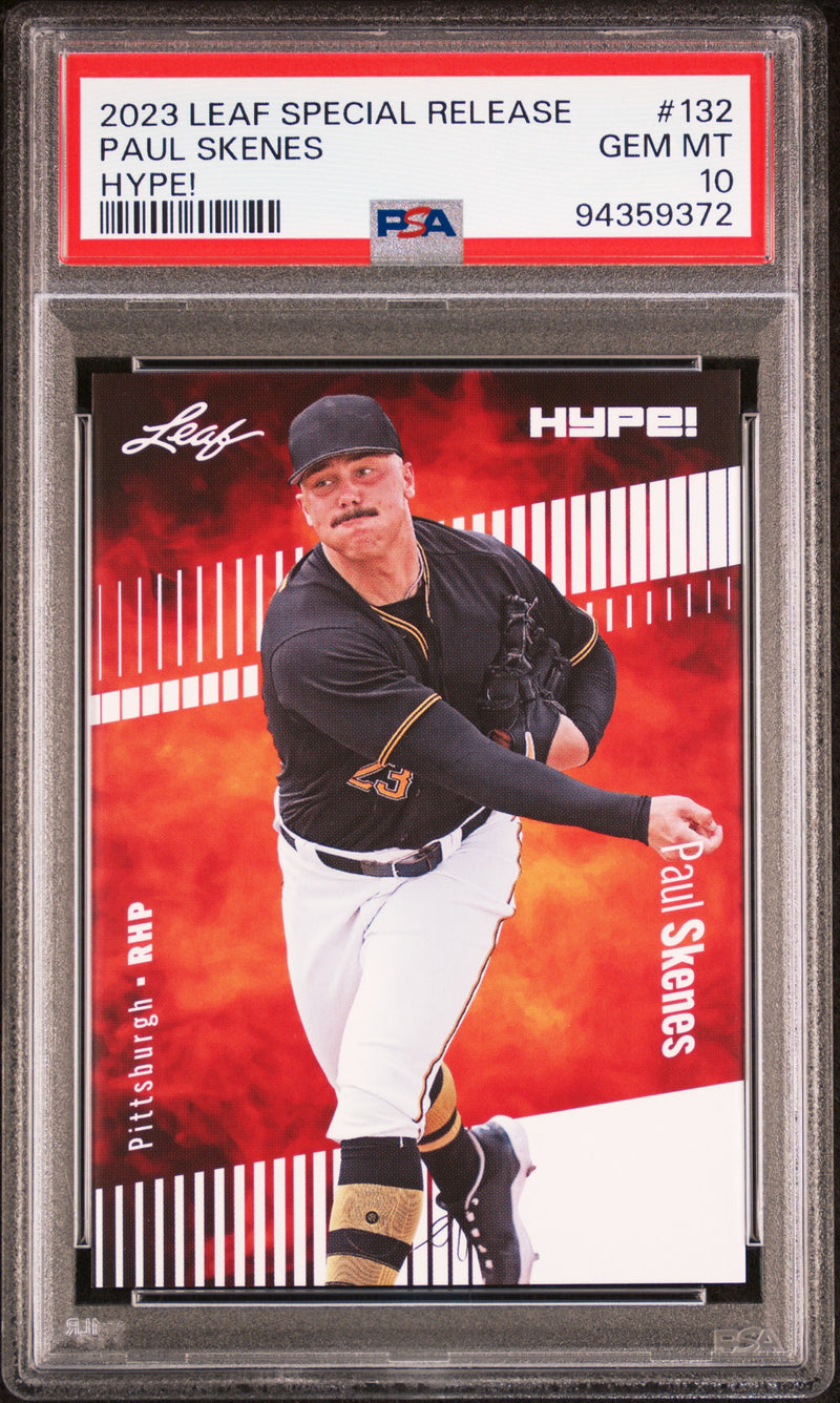 PSA 10 Paul Skenes 2023 Leaf HYPE #132 1 of 5000 Made Rookie Card Pittsburgh Pirates
