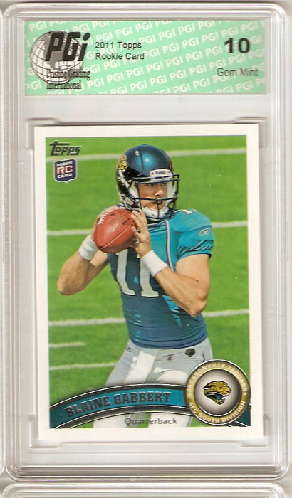 Blaine Gabbert Jaguars QB 2011 Topps Rookie Card PGI 10