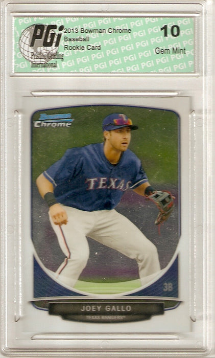 2013 Bowman Chrome Rookie Card #TP-5 Joey Gallo PGI 10