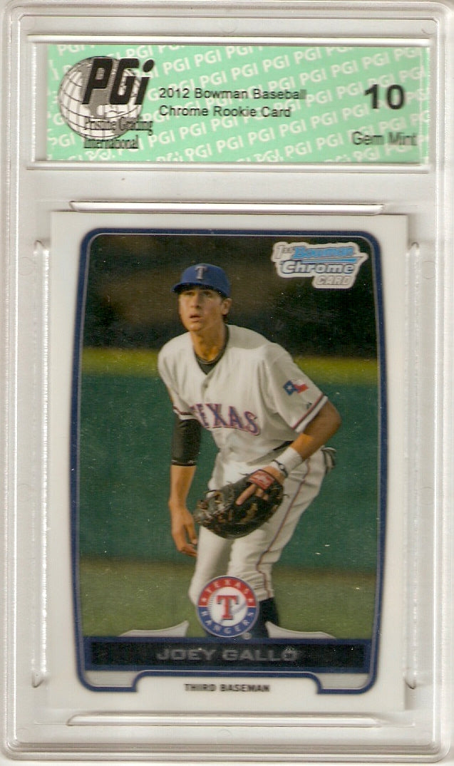 2012 Bowman Rookie Card #BDPP32 Joey Gallo PGI 10