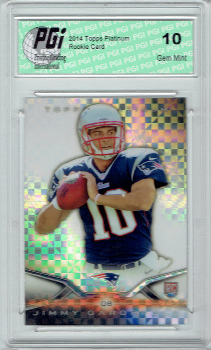 Jimmy Garoppolo 2014 Topps Platinum Xfractor Rookie Card #143 PGI 10