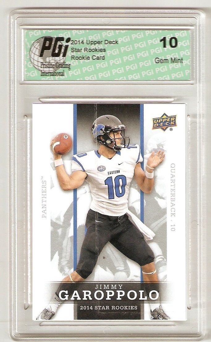 Jimmy Garoppolo 2014 Upper Deck #15 SP Star Rookie Card PGI 10