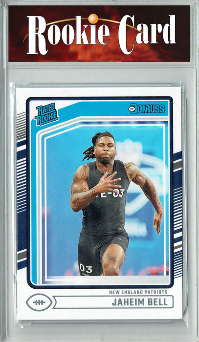 Certified Mint+ Jaheim Bell 2024 Donruss #337 Football Rookie Card New England Patriots