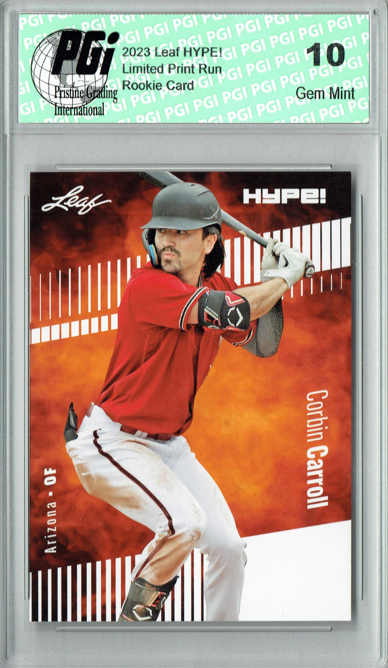 Corbin Carroll 2023 Leaf HYPE! #109 Only 5K Made Diamondbacks Rookie Card PGI 10