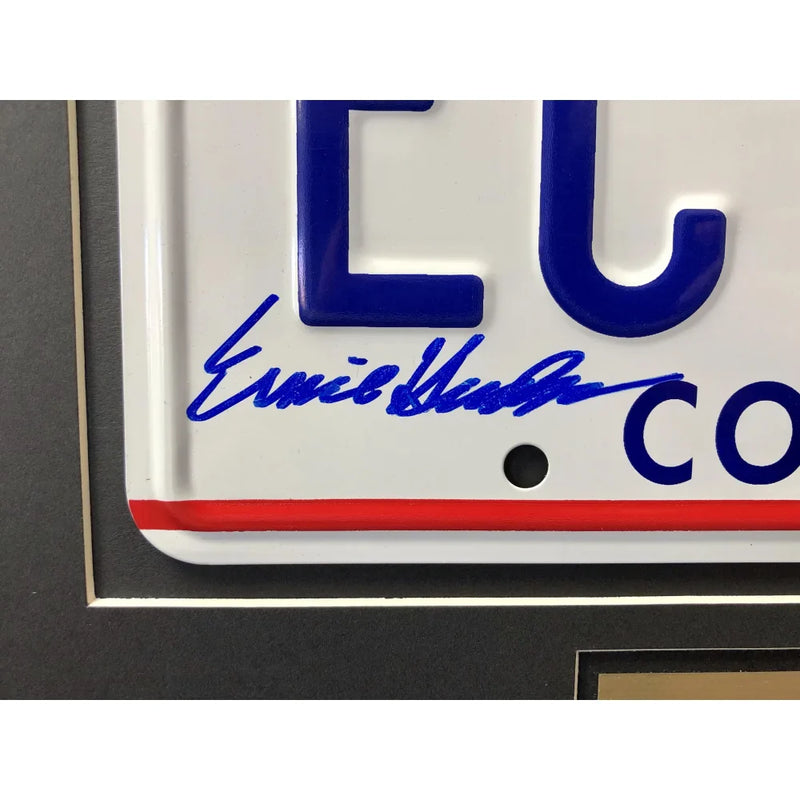 "Ghostbusters" Ernie Husdon Signed Cadillac Ecto-1A Movie Car License Plate Framed Collage JSA COA