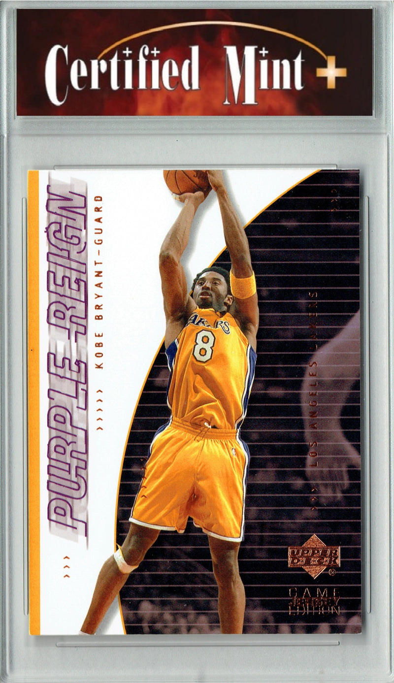 Certified Mint+ Kobe Bryant 2001 Upper Deck #434 Purple Reign Rare Trading Card Los Angeles Lakers