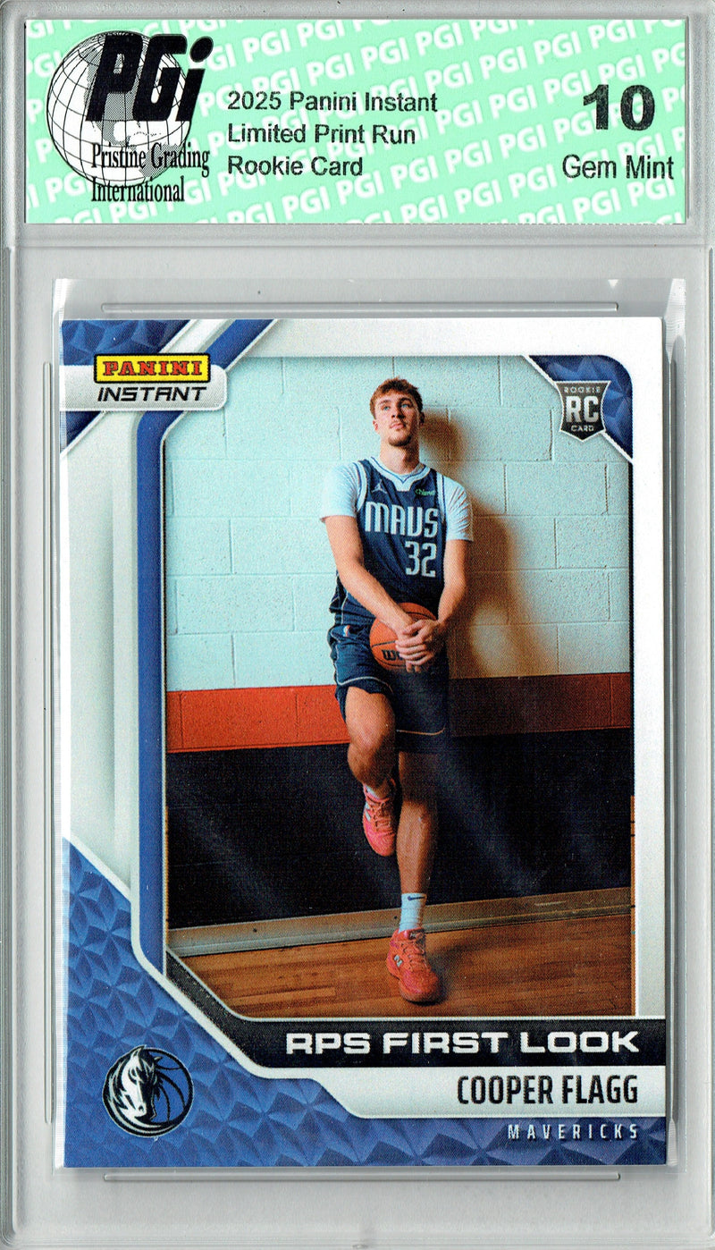 Cooper Flagg 2025 Panini Instant #RPSFL-16 RPS First Look Rookie Card PGI 10