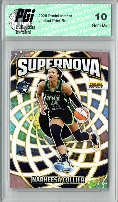 Napheesa Collier 2025 Panini Instant #SN-4 Supernova 3655 Made Rare Trading Card PGI 10
