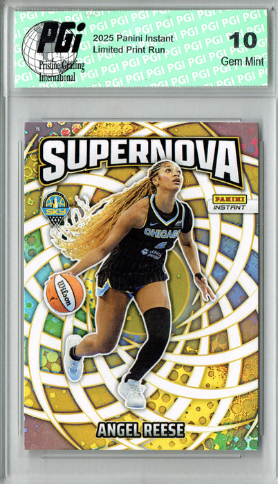 Angel Reese 2025 Panini Instant #SN-3 Supernova 3655 Made Rare Trading Card PGI 10