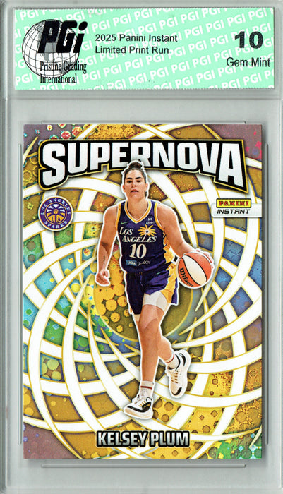 Kelsey Plum 2025 Panini Instant #SN-6 Supernova 3655 Made Rare Trading Card PGI 10