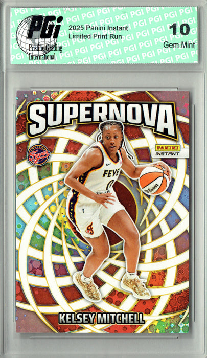 Kelsey Mitchell 2025 Panini Instant #SN-9 Supernova 3655 Made Rare Trading Card PGI 10