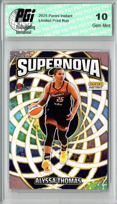 Alyssa Thomas 2025 Panini Instant #SN-13 Supernova 3655 Made Rare Trading Card PGI 10