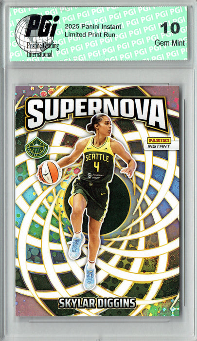 Skylar Diggins 2025 Panini Instant #SN-17 Supernova 3655 Made Rare Trading Card PGI 10