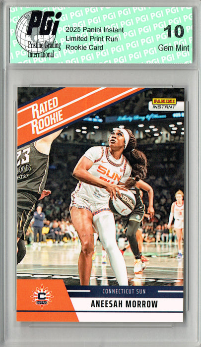 Aneesah Morrow 2025 WNBA Panini Instant #RRR8 Retro Rated Rookie Card PGI 10