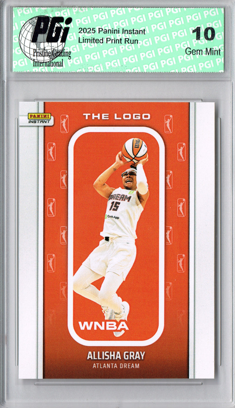 Allisha Gray 2025 WNBA The Logo #LOGO-6 Only 1,447 Made Rare Trading Card PGI 10