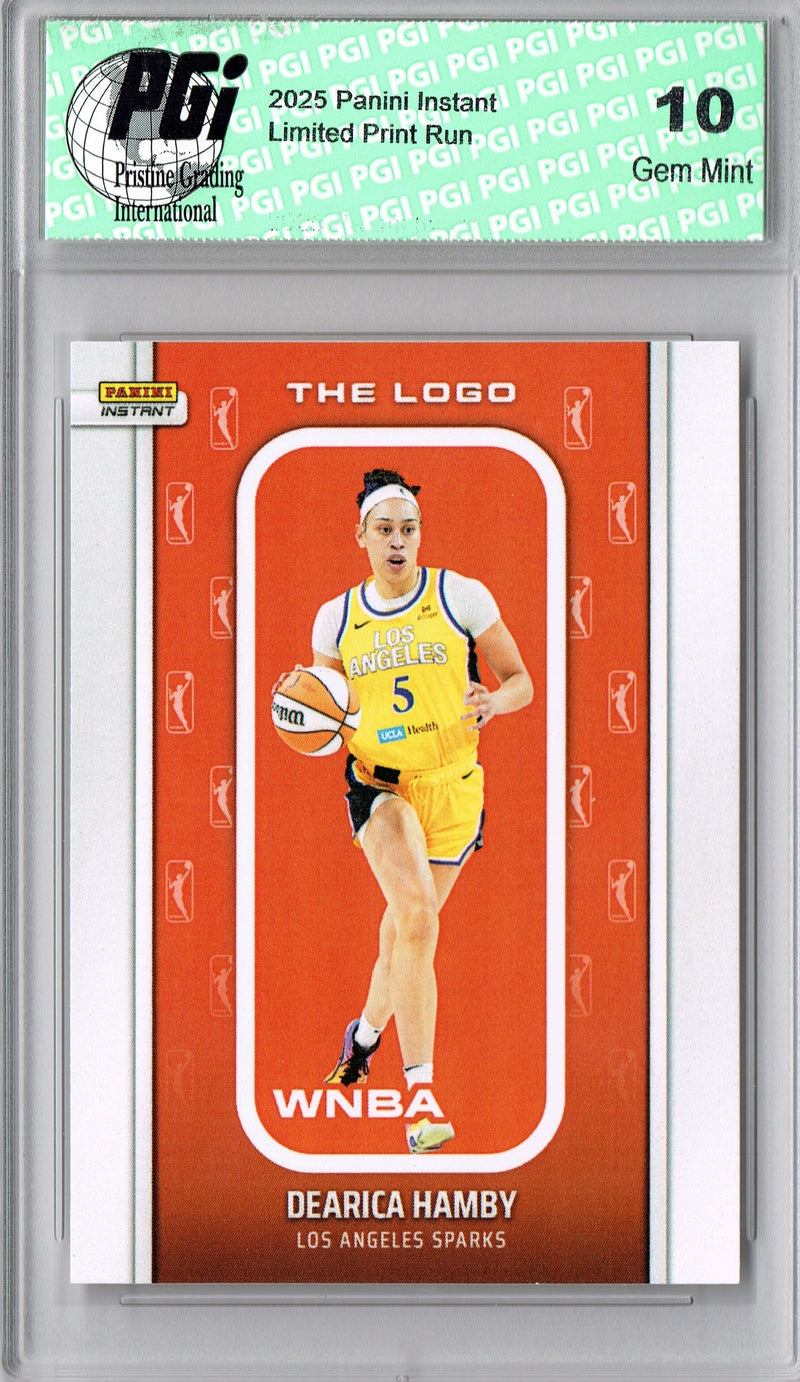 Dearica Hamby 2025 WNBA The Logo #LOGO-10 Only 1,447 Made Rare Trading Card PGI 10