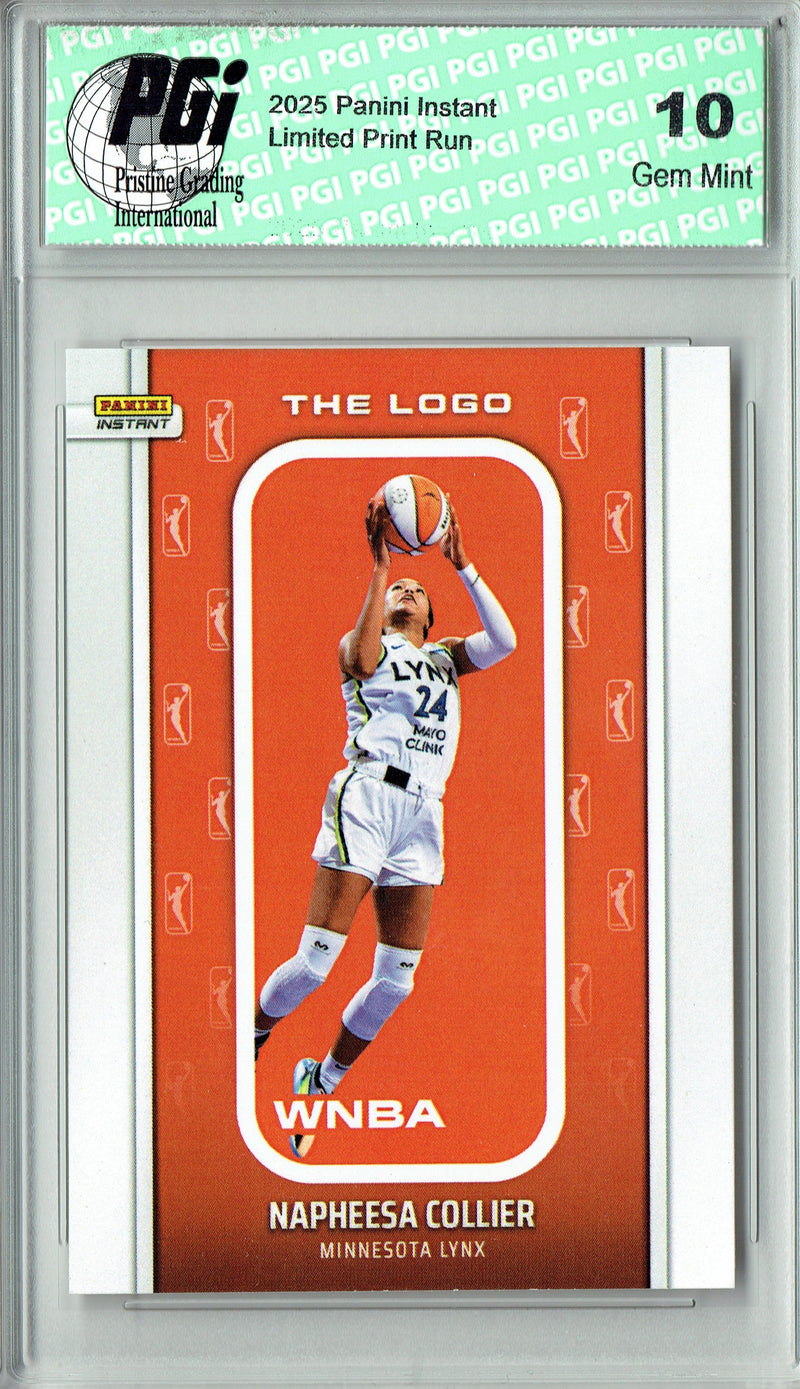 Napheesa Collier 2025 WNBA The Logo #LOGO-1 Only 1,447 Made Rare Trading Card PGI 10