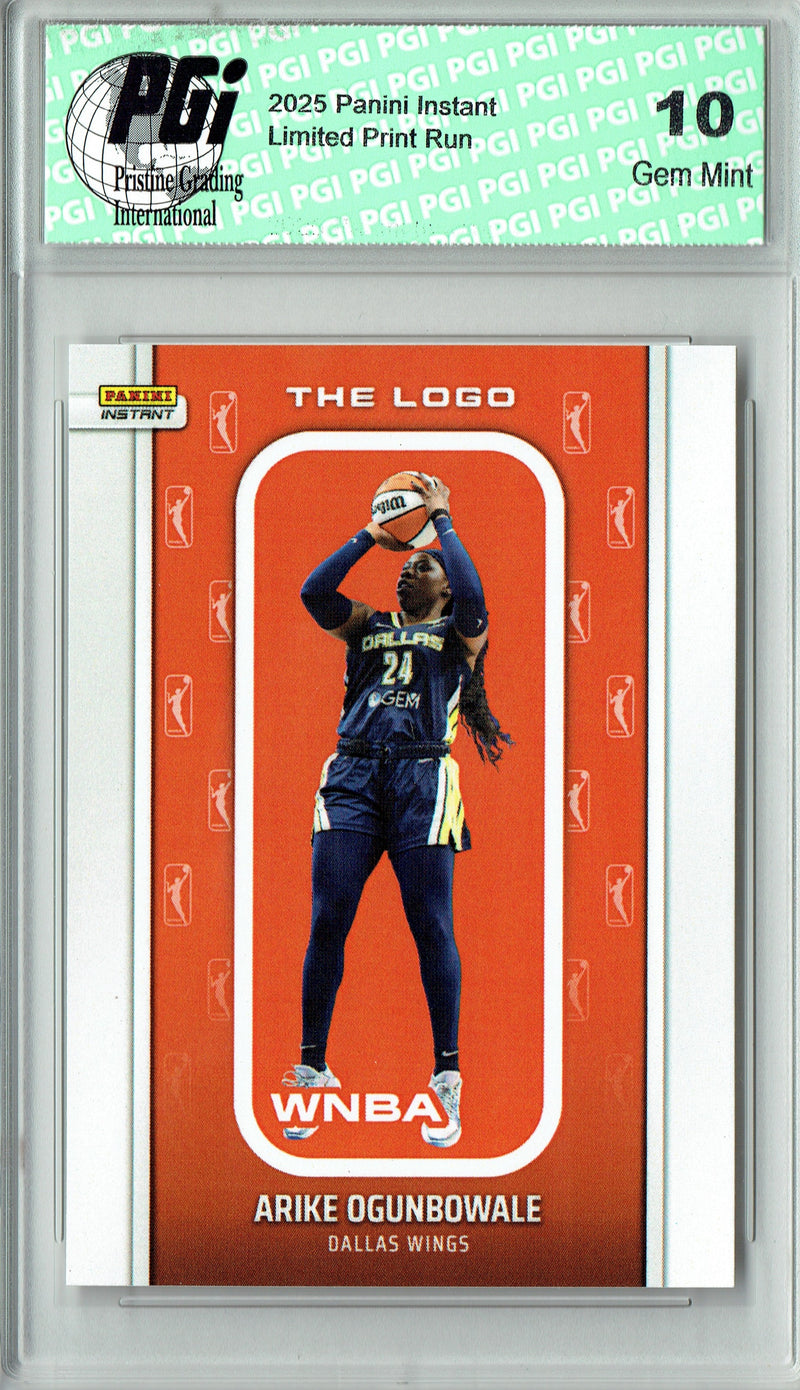 Arike Ogunbowale 2025 WNBA The Logo #LOGO-16 Only 1,447 Made Rare Trading Card PGI 10