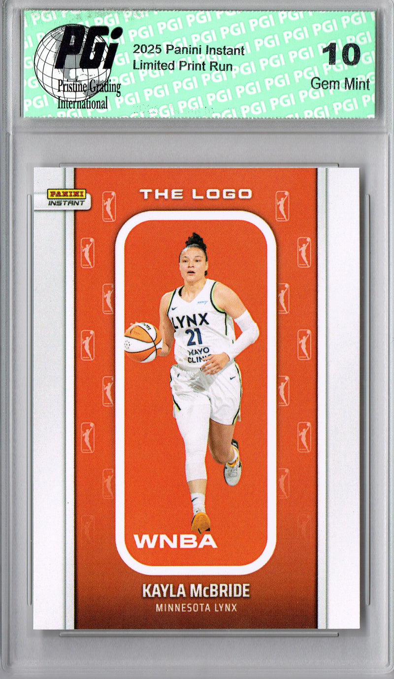 Kayla McBride 2025 WNBA The Logo #LOGO-19 Only 1,447 Made Rare Trading Card PGI 10