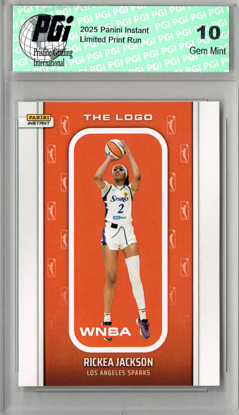 Rickea Jackson 2025 WNBA The Logo #LOGO-20 Only 1,447 Made Rare Trading Card PGI 10