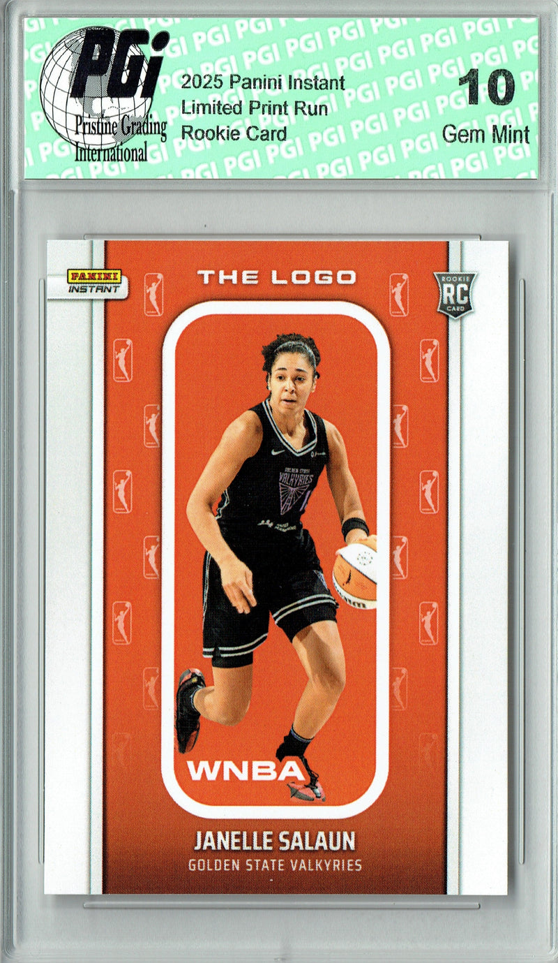 Janelle Salaun 2025 WNBA The Logo #LOGO-27 Only 1,447 Made Rookie Card PGI 10