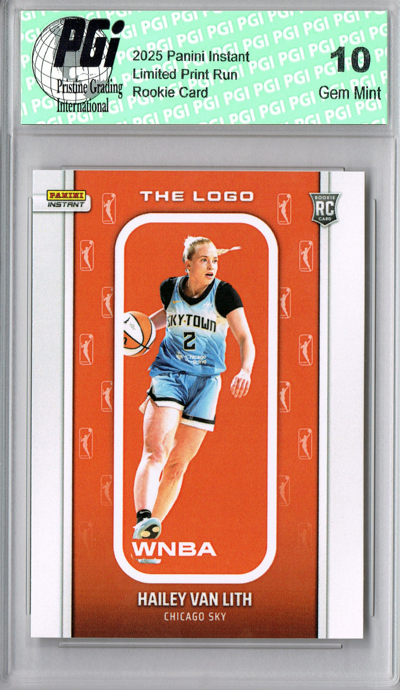 Hailey Van Lith 2025 WNBA The Logo #LOGO-29 Only 1,447 Made Rookie Card PGI 10