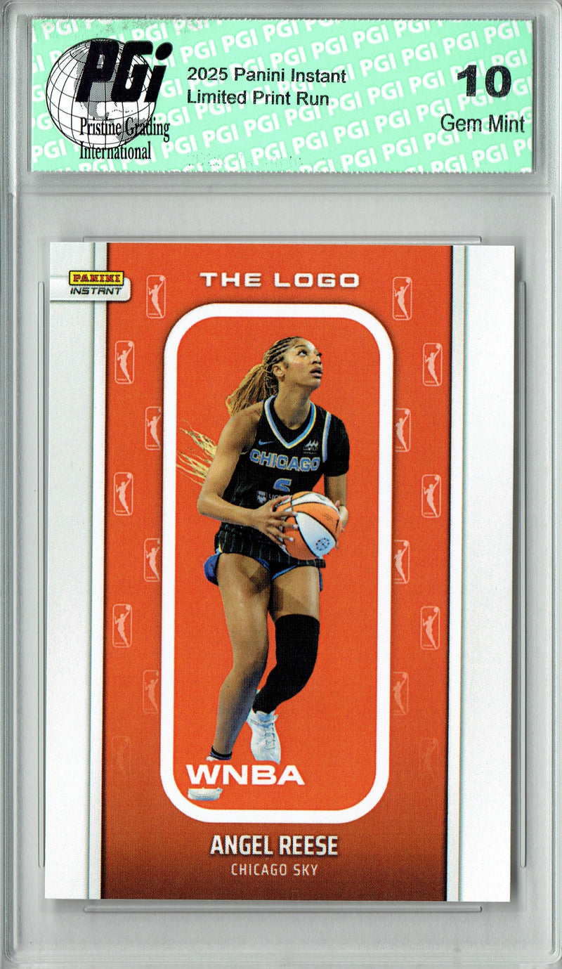 Angel Reese 2025 WNBA The Logo #LOGO-22 Only 1,447 Made Rare Trading Card PGI 10