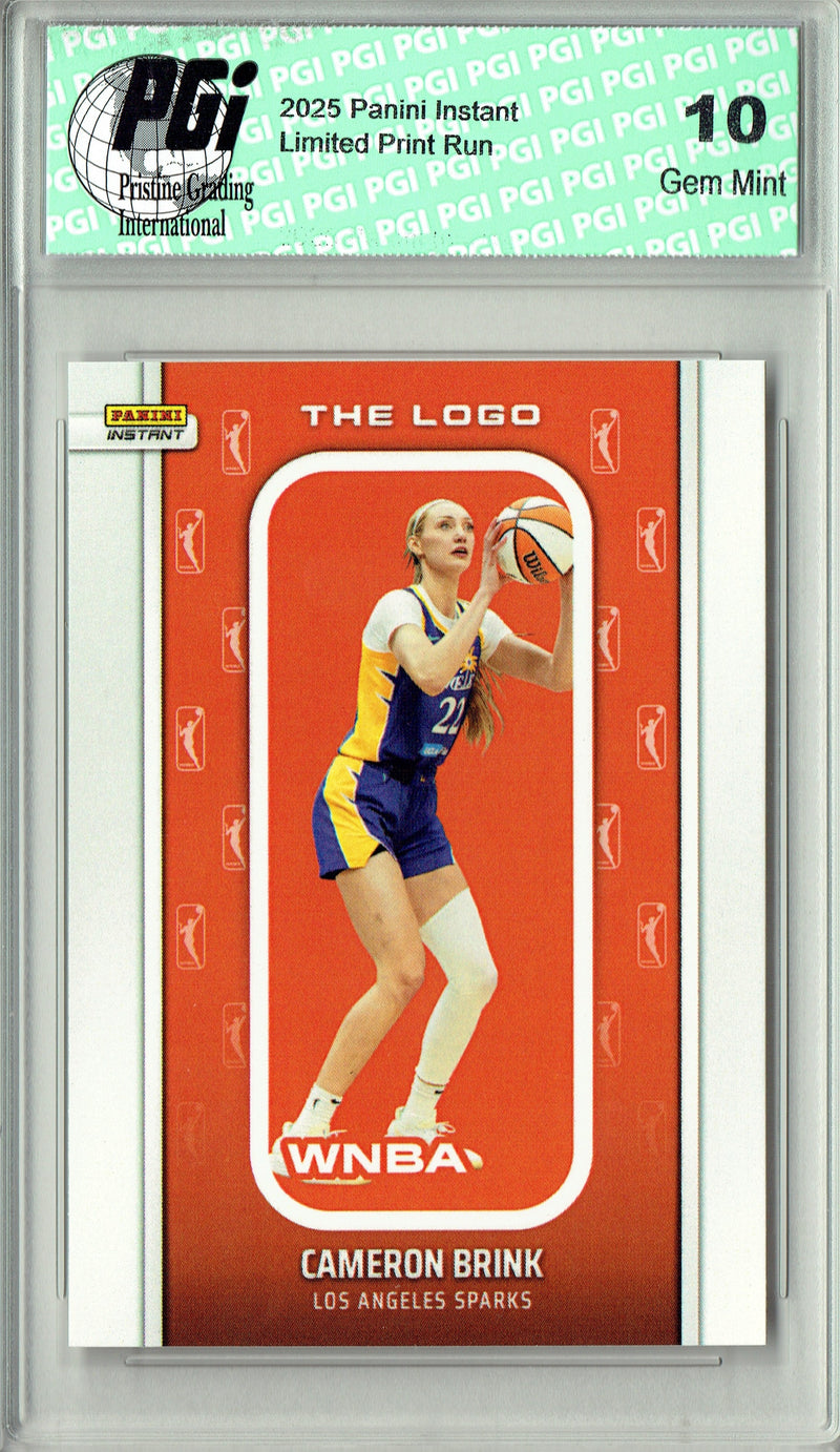 Cameron Brink 2025 WNBA The Logo #LOGO-32 Only 1,447 Made Rare Trading Card PGI 10