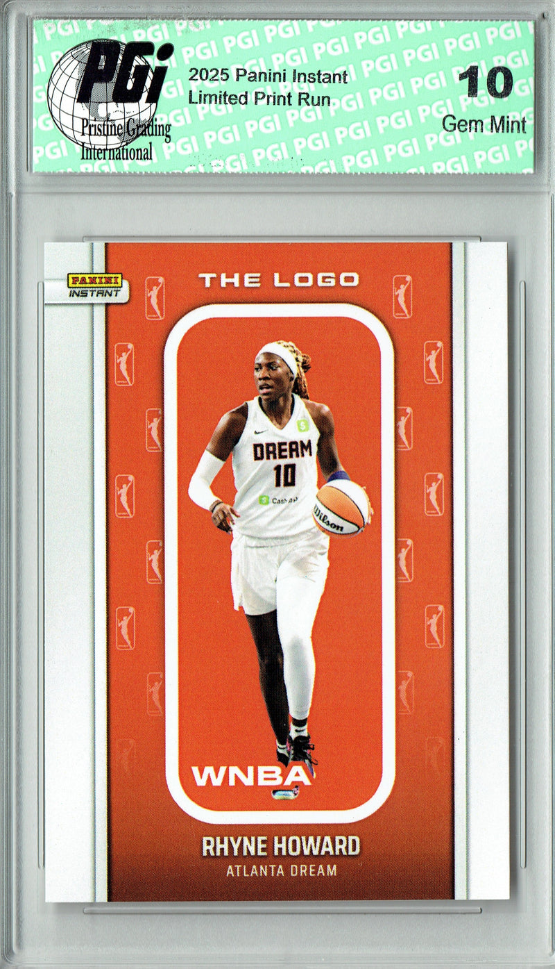 Rhyne Howard 2025 WNBA The Logo #LOGO-31 Only 1,447 Made Rare Trading Card PGI 10