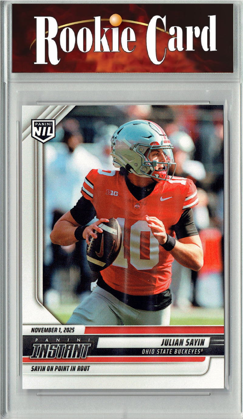 Certified Mint+ Julian Sayin 2025 NIL Instant #JSF Only 427 Made Rookie Card Ohio State Buckeyes