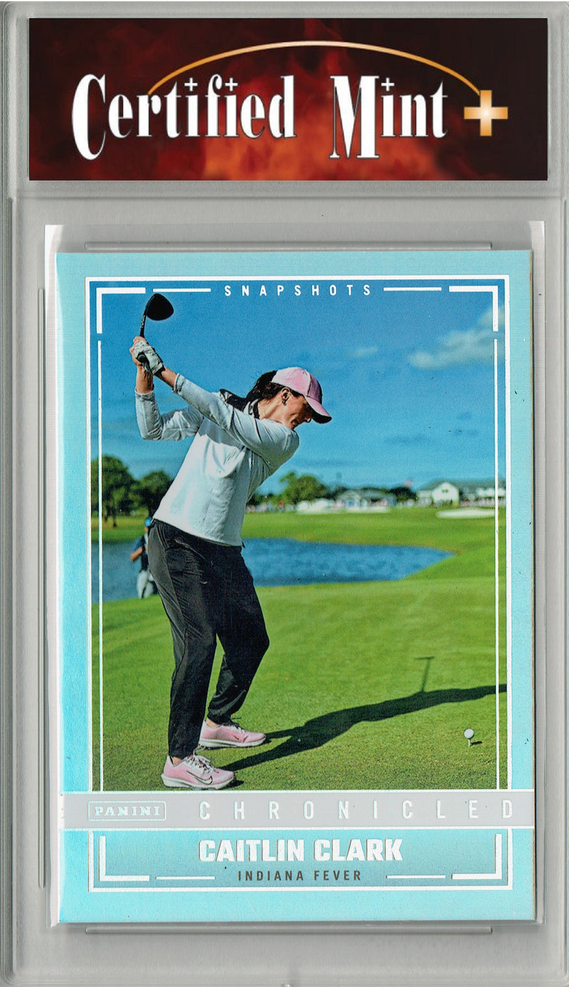 Certified Mint+ Caitlin Clark 2025 Chronicles #95 Silver Holo Foil Rare Trading Card Indiana Fever