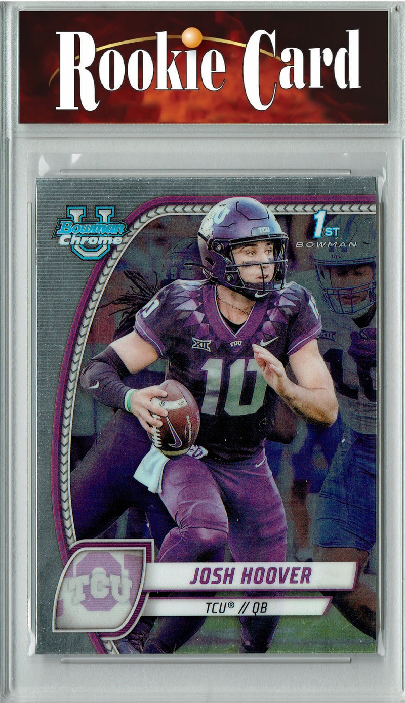 Certified Mint+ Josh Hoover 2024 Bowman Chrome #108 1st Rookie Card Indiana Hoosiers