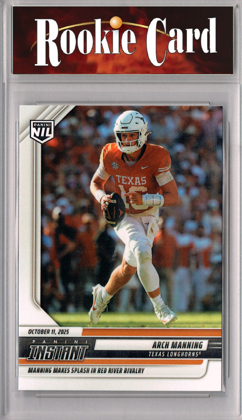 Certified Mint+ Arch Manning 2025 NIL Instant #AMD Just 394 Made Rookie Card Texas Longhorns