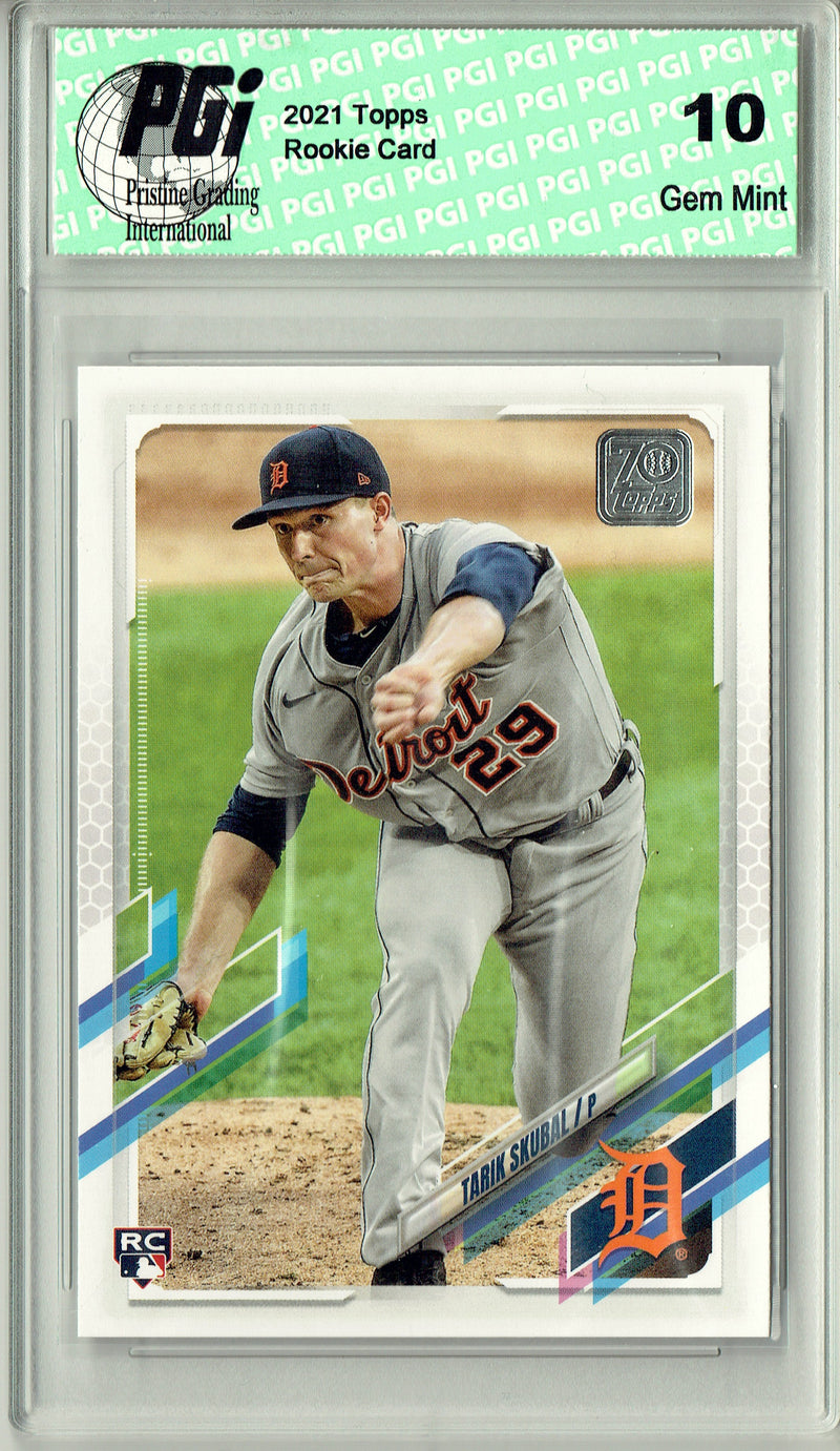 PGI 10 Tarik Skubal 2021 Detroit Tigers #92 Rookie Card
