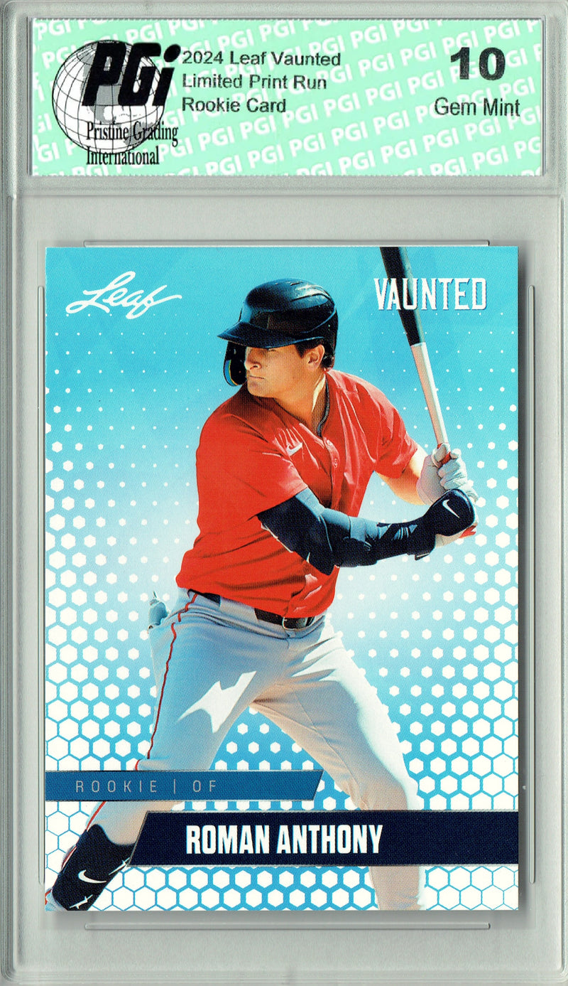 Roman Anthony 2024 Leaf Vaunted #V-25 Just 5000 Made Rookie Card PGI 10
