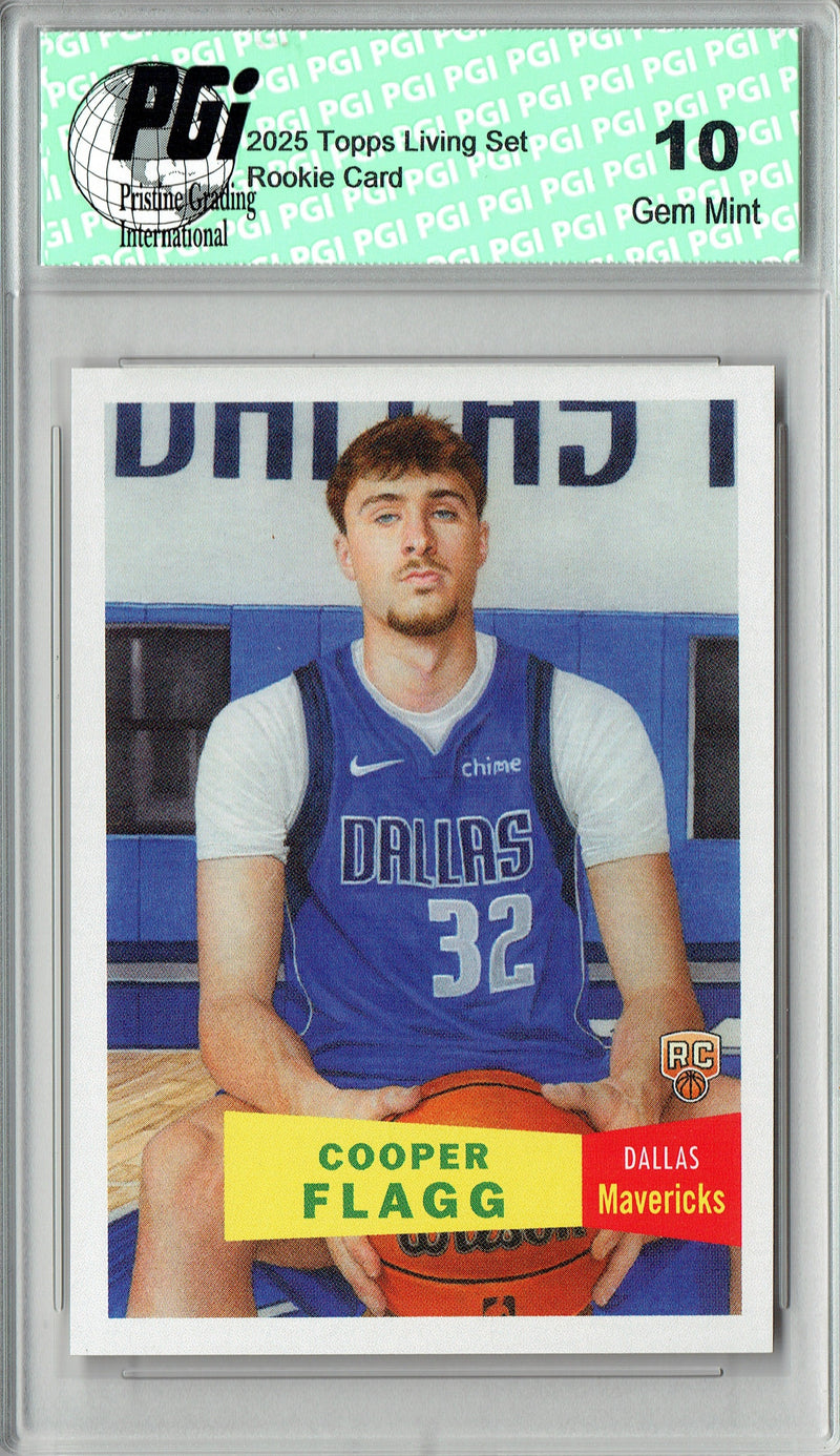 Cooper Flagg 2025 NBA Living Set #11 Rookie Card PGI 10