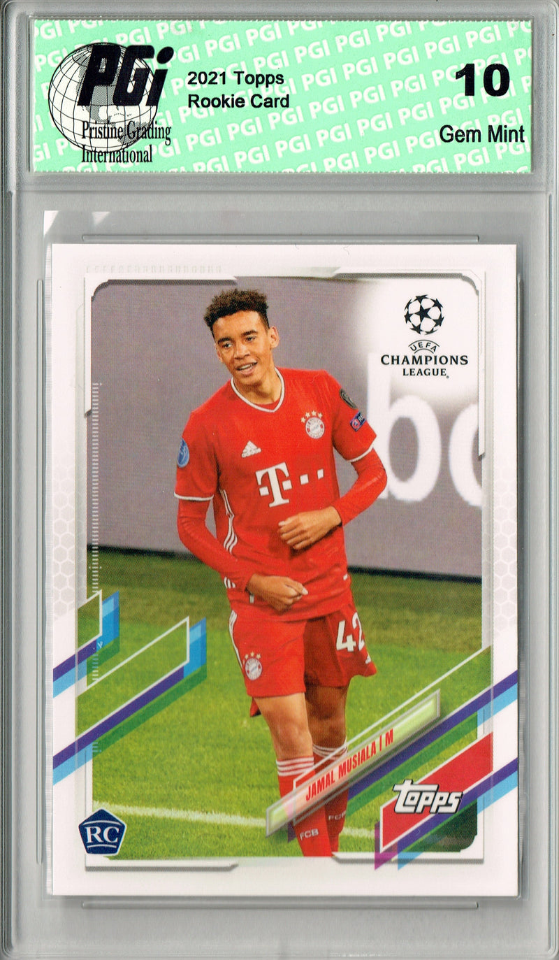 Jamal Musiala 2021 #81 Soccer Rookie Card PGI 10