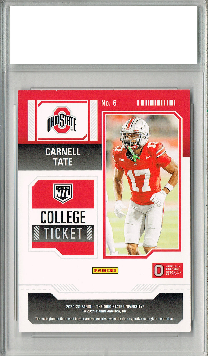 Carnell Tate 2024 Contenders #6 Rookie Card PGI 10