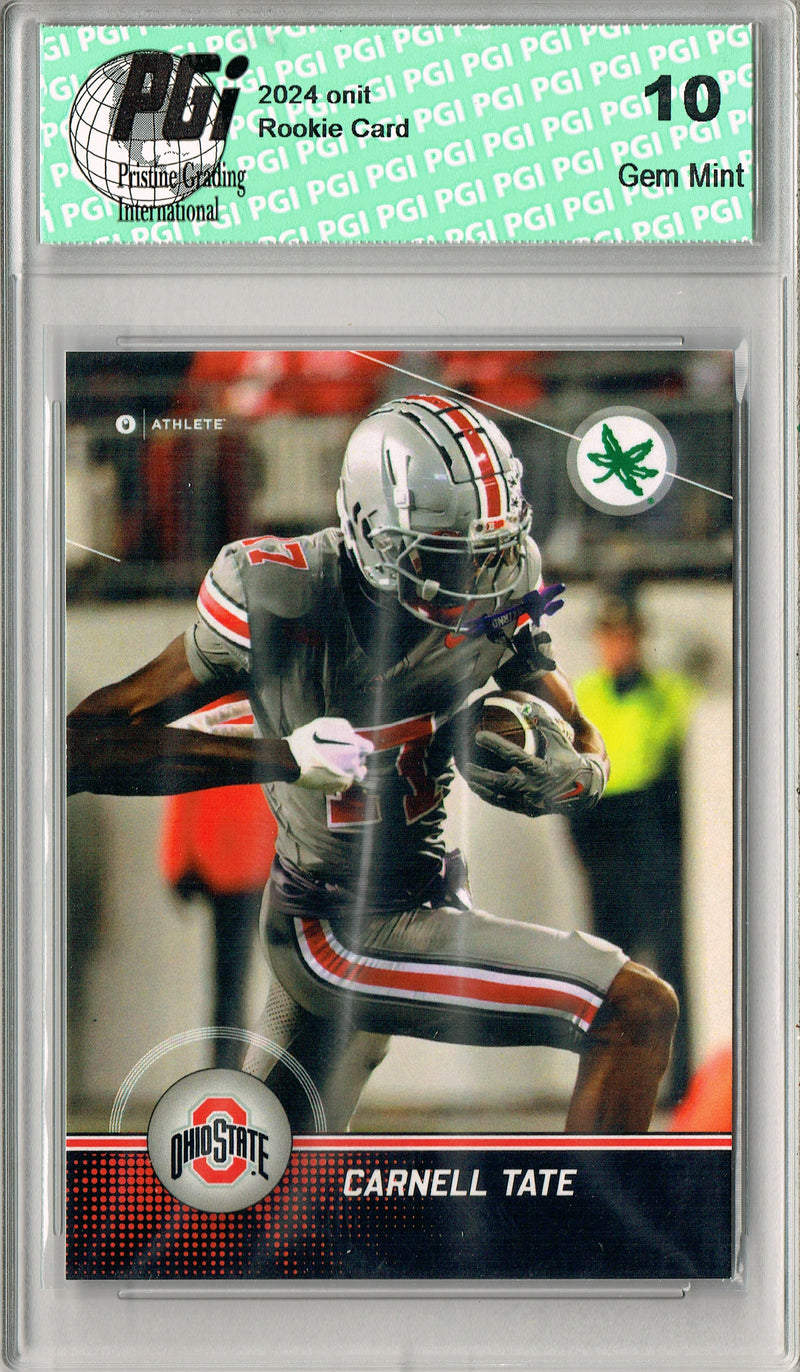 Carnell Tate 2025 ONIT #P-8 Buckeyes Rookie Card PGI 10