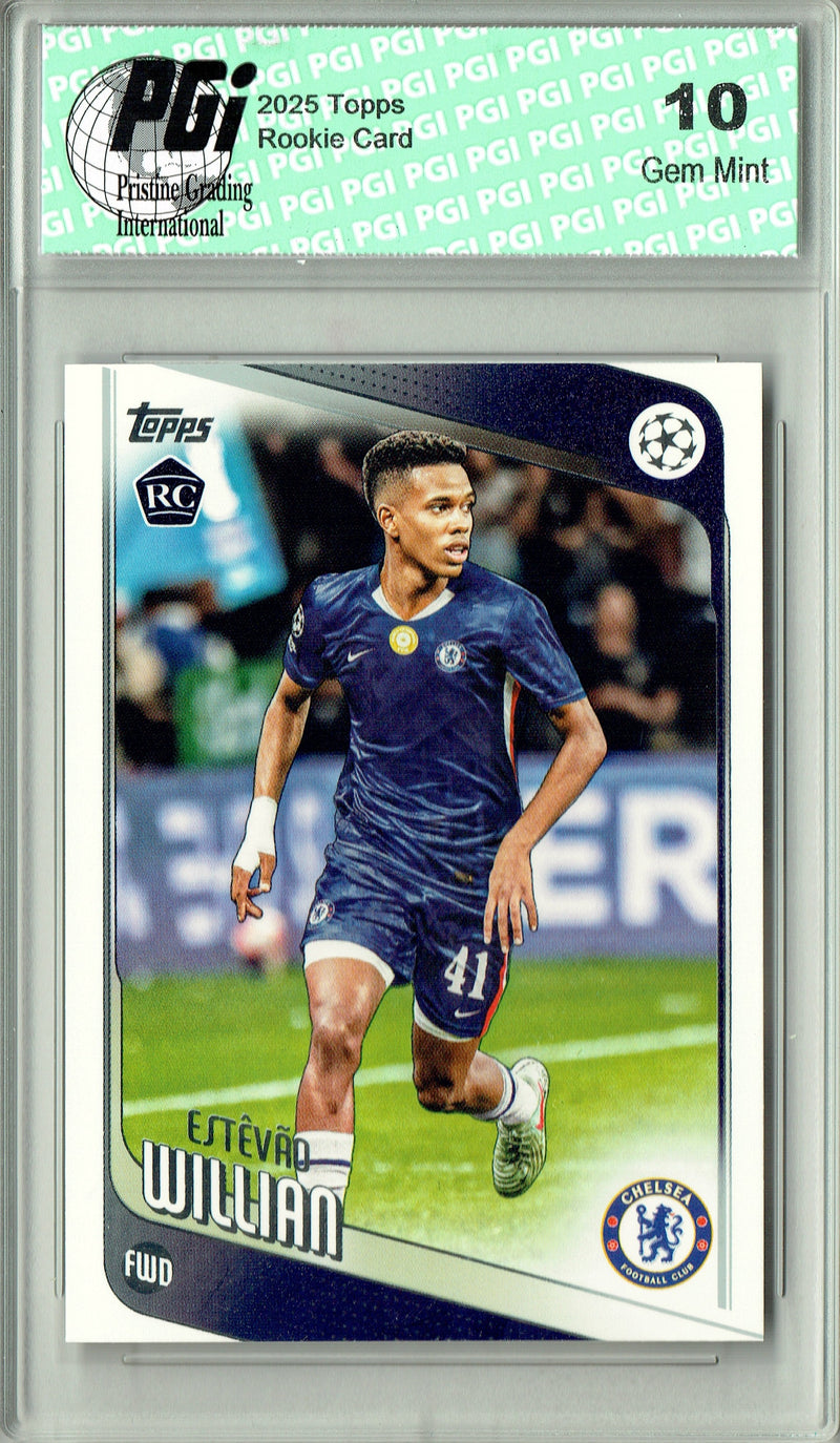 Estevao Willian 2025 Topps #66 Rookie Card PGI 10