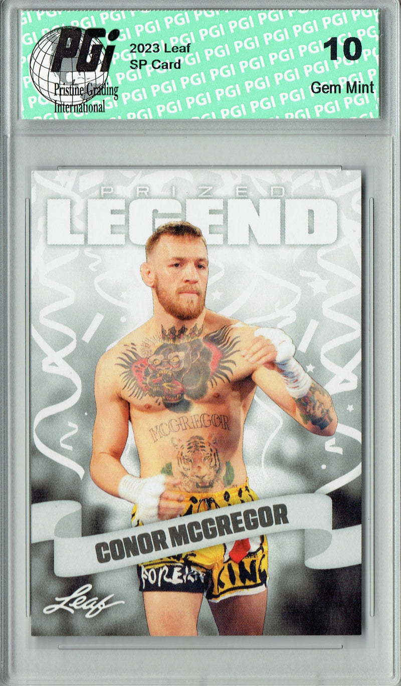 Connor McGregor 2023 Leaf #2 Legends Edition Rare Trading Card PGI 10