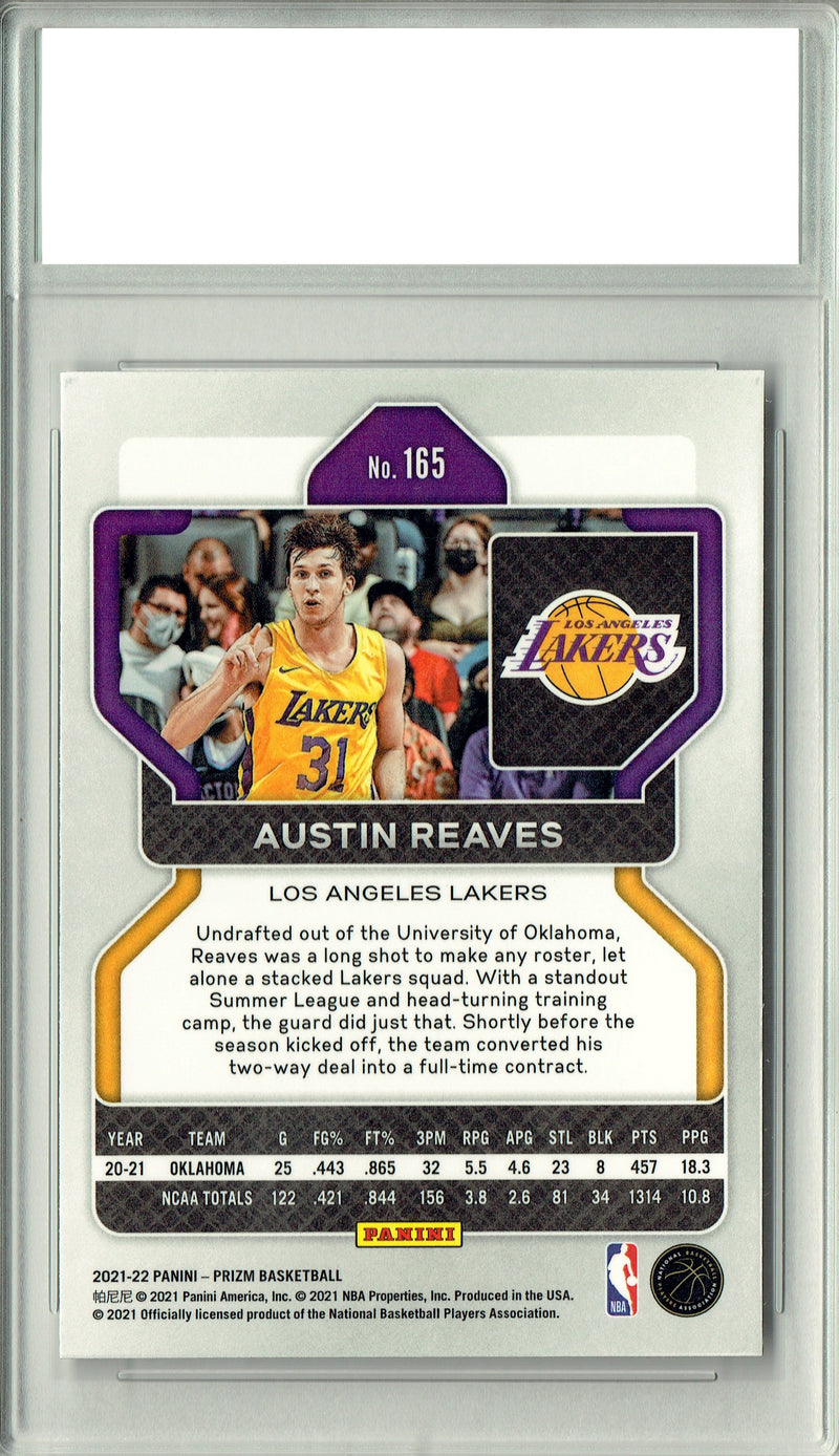 Austin Reaves 2021 Panini Prizm #165 Rookie Card PGI 10