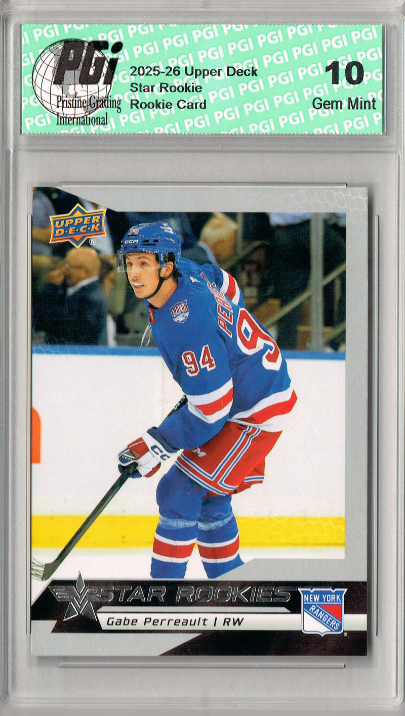 Gabe Perreault 2025 U.D. Star Rookies #8 Special Collection Rookie Card PGI 10