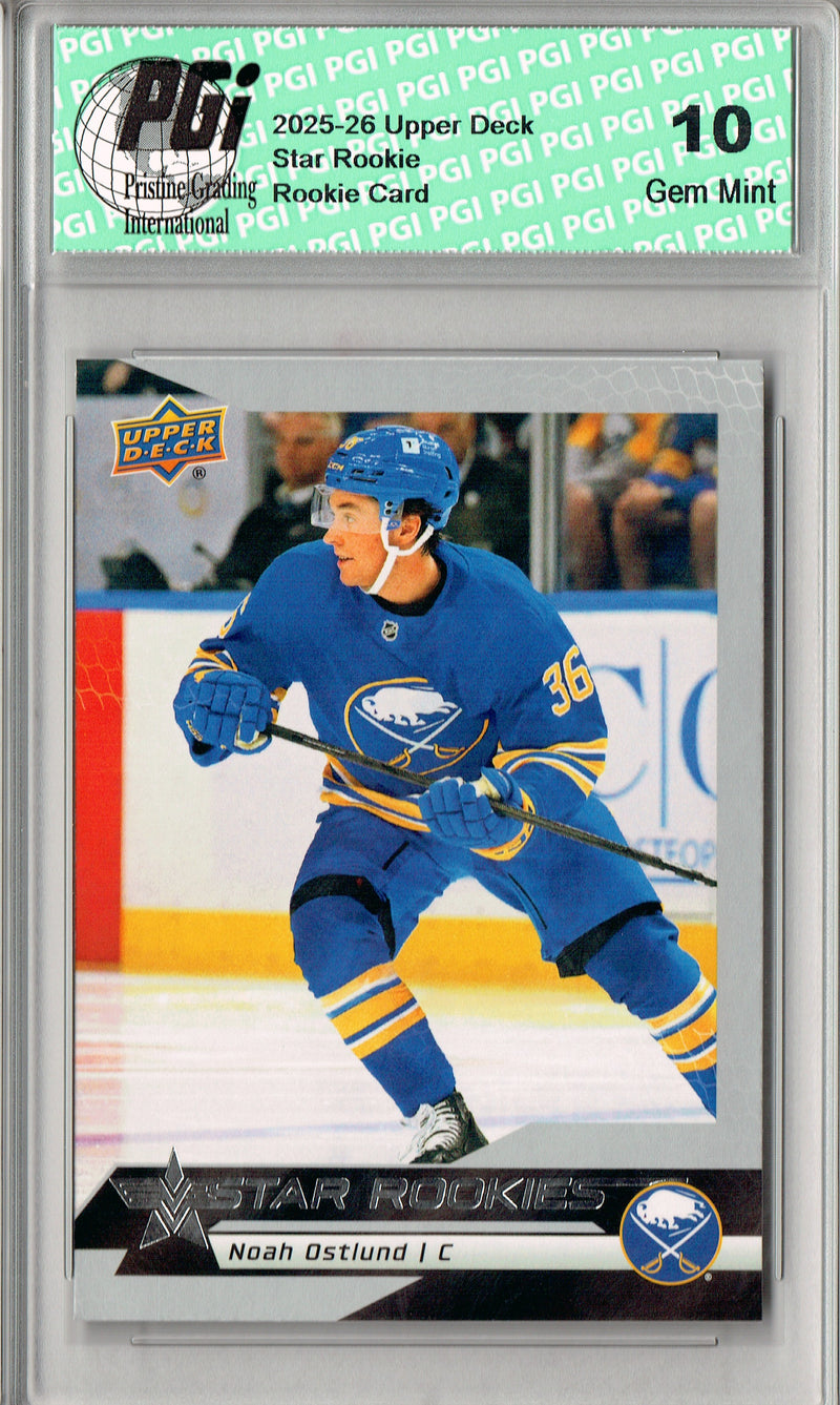 Noah Ostlund 2025 U.D. Star Rookies #3 Special Collection Rookie Card PGI 10