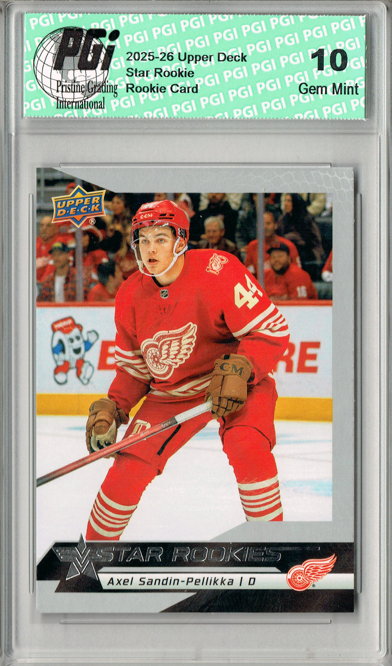 Axel Sandin-Pellikka 2025 U.D. Star Rookies #12 Special Collection Rookie Card PGI 10