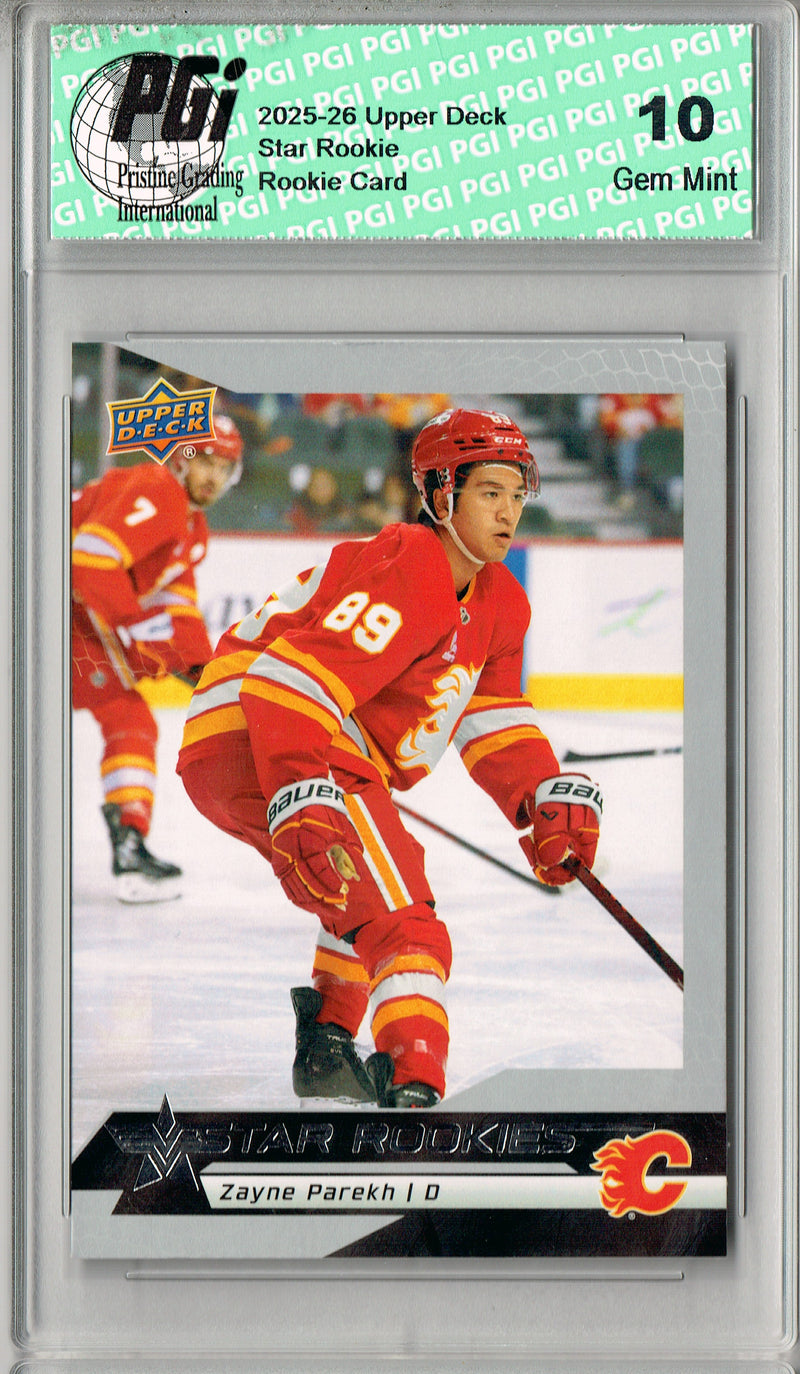 Zayne Parekh 2025 U.D. Star Rookies #15 Special Collection Rookie Card PGI 10